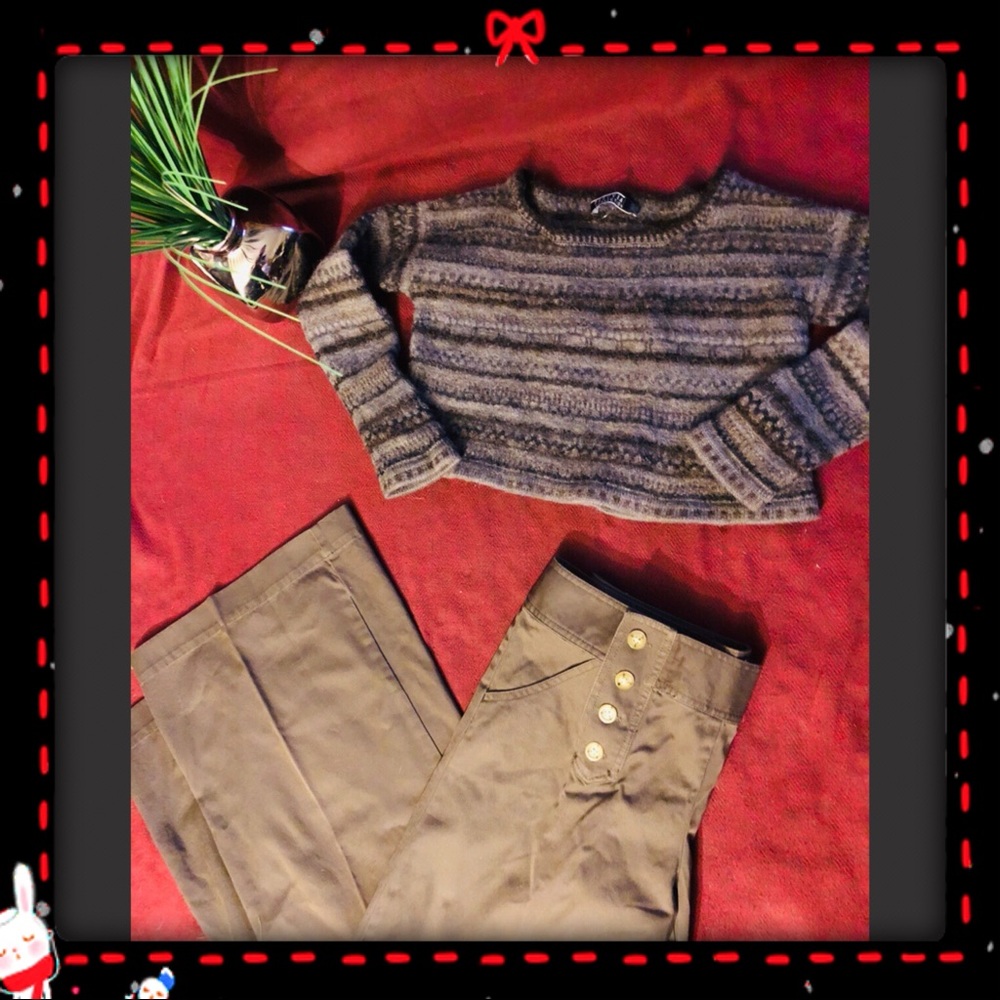 Peruvian Connection baby alpaca crop sweater